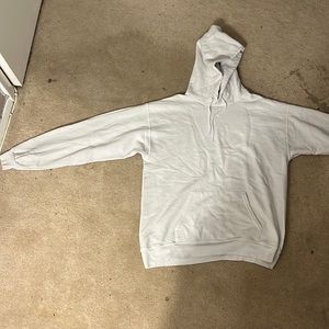 Plain white hoodie